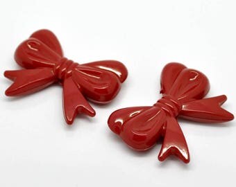 separator 1 big red bow tie 3D acrylic, 47X37mm