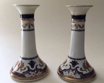 Noritake - pair candlesticks