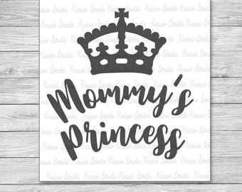 Mommys princess svg | Etsy