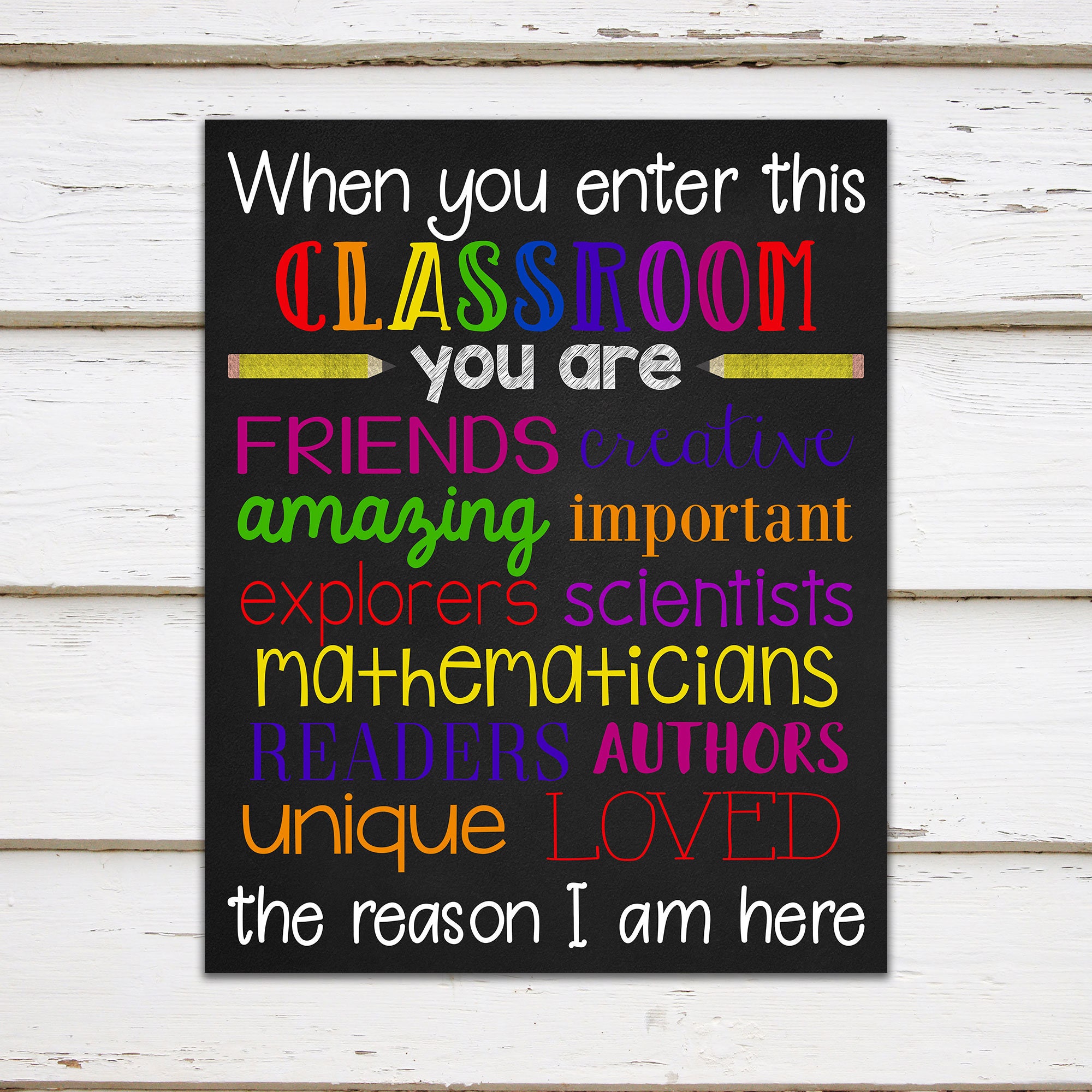 Printable When You Enter This Classroom Poster Classroom