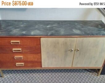 ON SALE Rare Hard to Find Vintage 1950s Mid Century Cherry Wood Credenza Drexel Sun Coast Line