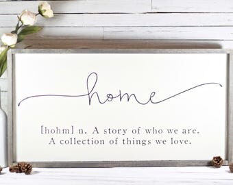 Rustic Home Definition Sign Rustic Home Definition Sign