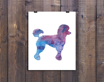 Poodle Print, Poodle Prints, Poodle Pictures, Watercolor, Water color, Download, Dog Picture, Artwork, Dog Painting, Dog Prints, Printable