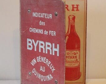 Item on Sale 20% off Vintage French Byrrh Wine Menu, Cafe,Bistro,French Advertising ,French Maison