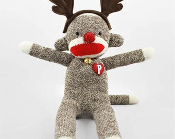 reindeer sock monkey