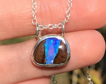 Australian Boulder Opal Necklace
