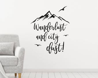 travel wall decal  etsy