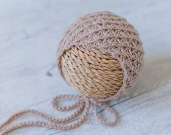 Newborn Hat, Photo Props, Photography Props, Knit Baby Hat, Newborn Bonnet, Newborn Props, Girl Hat, Boy Hat, Newborn Knitted Hat
