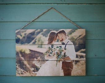 5th Anniversary Gift, Anniversary Photo on Wood, Wedding Picture on Wood, Wood Anniversary Gift, 5 Year Anniversary, Custom Anniversary Gift