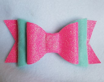 Glitter bow, felt bow, big bow