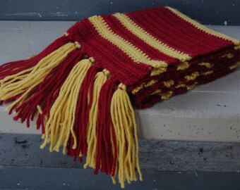 Crochet Hogwarts House Scarf