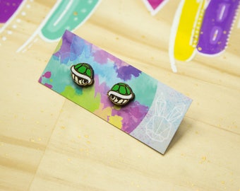 Super Mario Shell Stud Earrings