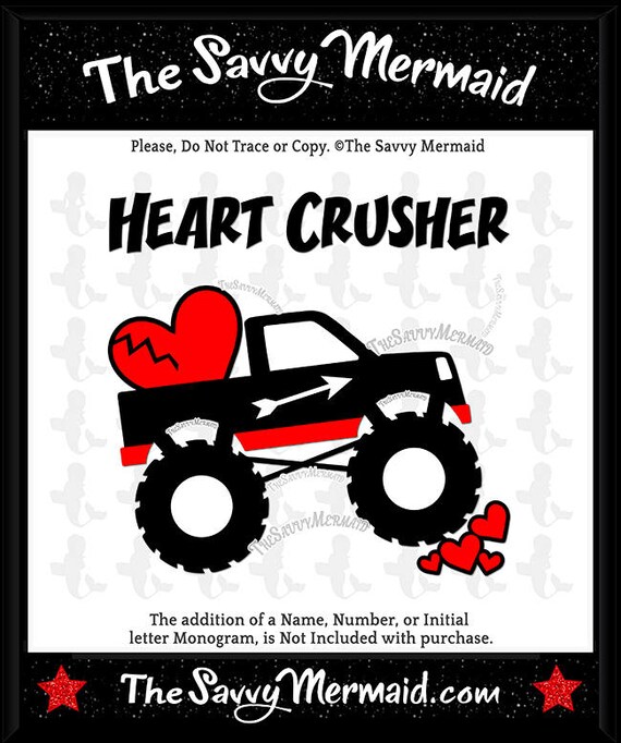 Download Boy Valentines SVG Boys Valentine Truck SVG Monster Truck