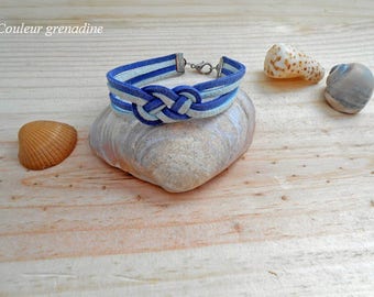 Suede sailor knot bracelet