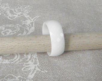 Anneau Céramique blanc
