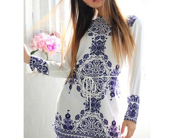 Women Straight Dresses Long Sleeve Summer Girls Casual Dress
