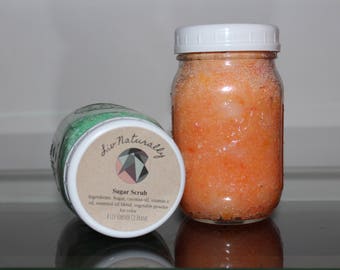 Small Sugar Scrub Jar (16 ounces/Pint-Size)