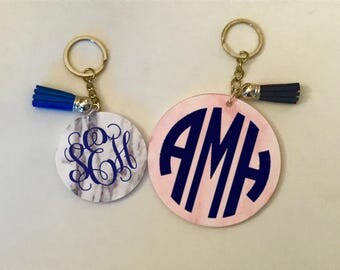 Marble monogramed keychain, monogramed keychain, marble keychain, car key chain, luggage keychain, backpack keychain, marble pattern