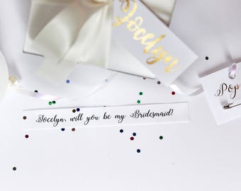 Will you be my Bridesmaid? Balloon box Kit - Ivory