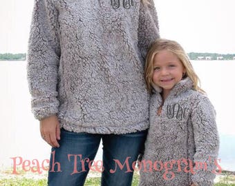 New 1/4 Zip Frosted Tip Sherpa Pullover (PRE-ORDER, Read Description)