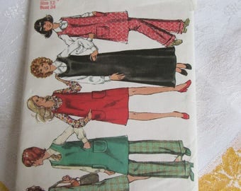 Maternity Size 23 Bust 34 Vintage Pattern