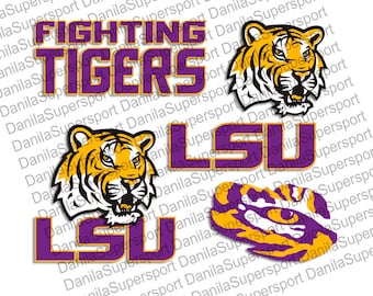 LSU SVG, DXF, png, eps, cdr, Vector, Digital Cut File