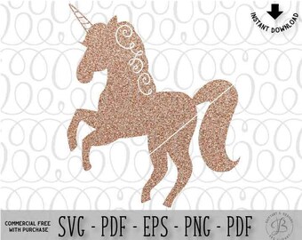 Unicorn SVG, Unicorn Silhouette svg, Unicorn Clipart, Unicorn cut file, Unicorn png, eps, dxf, svg files for cricut, svg files