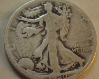 1920 S Silver Walking Liberty Half Dollar