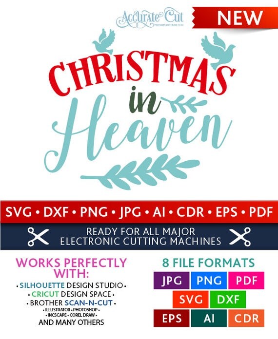 Download Christmas In Heaven Svg Christmas In Heaven Cut Files