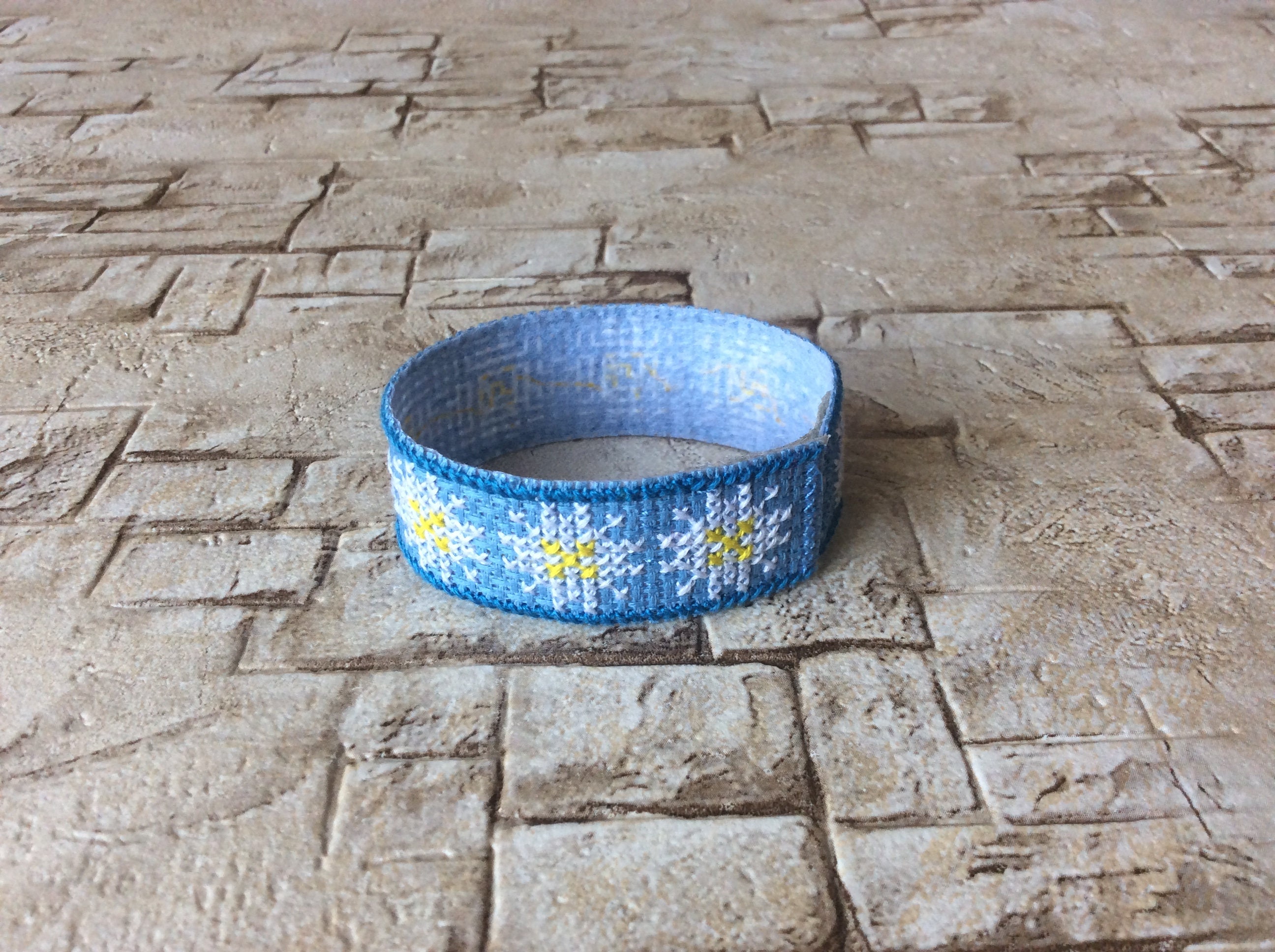 Embroidered bracelet from Ukraine Art folk Gift for woman Made