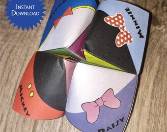 Disney Cruise Fish Extender Gift Instant Download - FE - Cootie Catcher / Fortune Teller / Origami Game