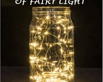 VALUE PACK, 20 LEDs Fairy Lights, Wedding Decorations lights, LED Mason Jar light Wedding Decor, firefly Lights, Led fairy lights