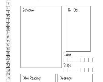 Blank bujo printable | Etsy