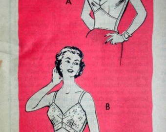 Vintage 60's Sewing Pattern, Anne Adams 4715 Bra Pattern, 34 Bust, 1960's Lingerie
