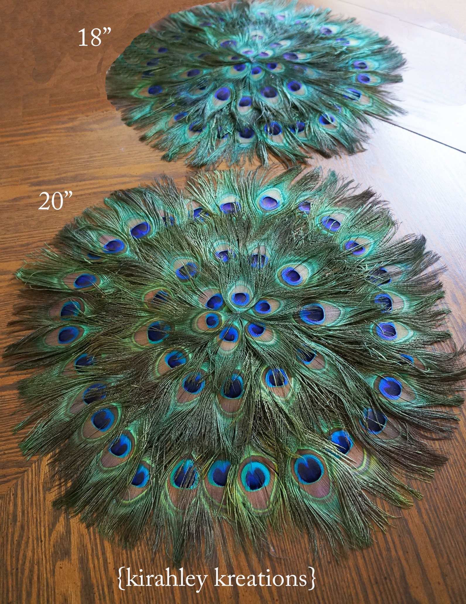 Peacock Feather Place Mats Placemat Placemats Centerpiece