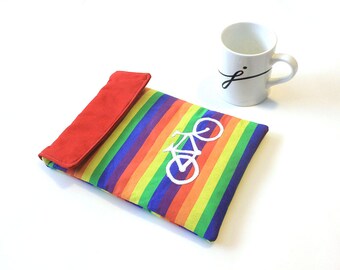 iPad Air case - iPad cover- Bicycle Rainbow ipad sleeve