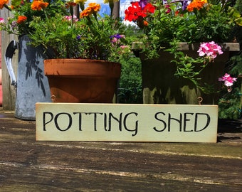 Potting shed sign | Etsy