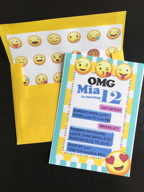 emoji invitation emoji party emoji birthday party emoji party