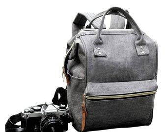 Digital SLR Camera Bag Backpack, DSLR Camera Bag Purse, Unisex Camera Backpack. Stay Open While You Search
