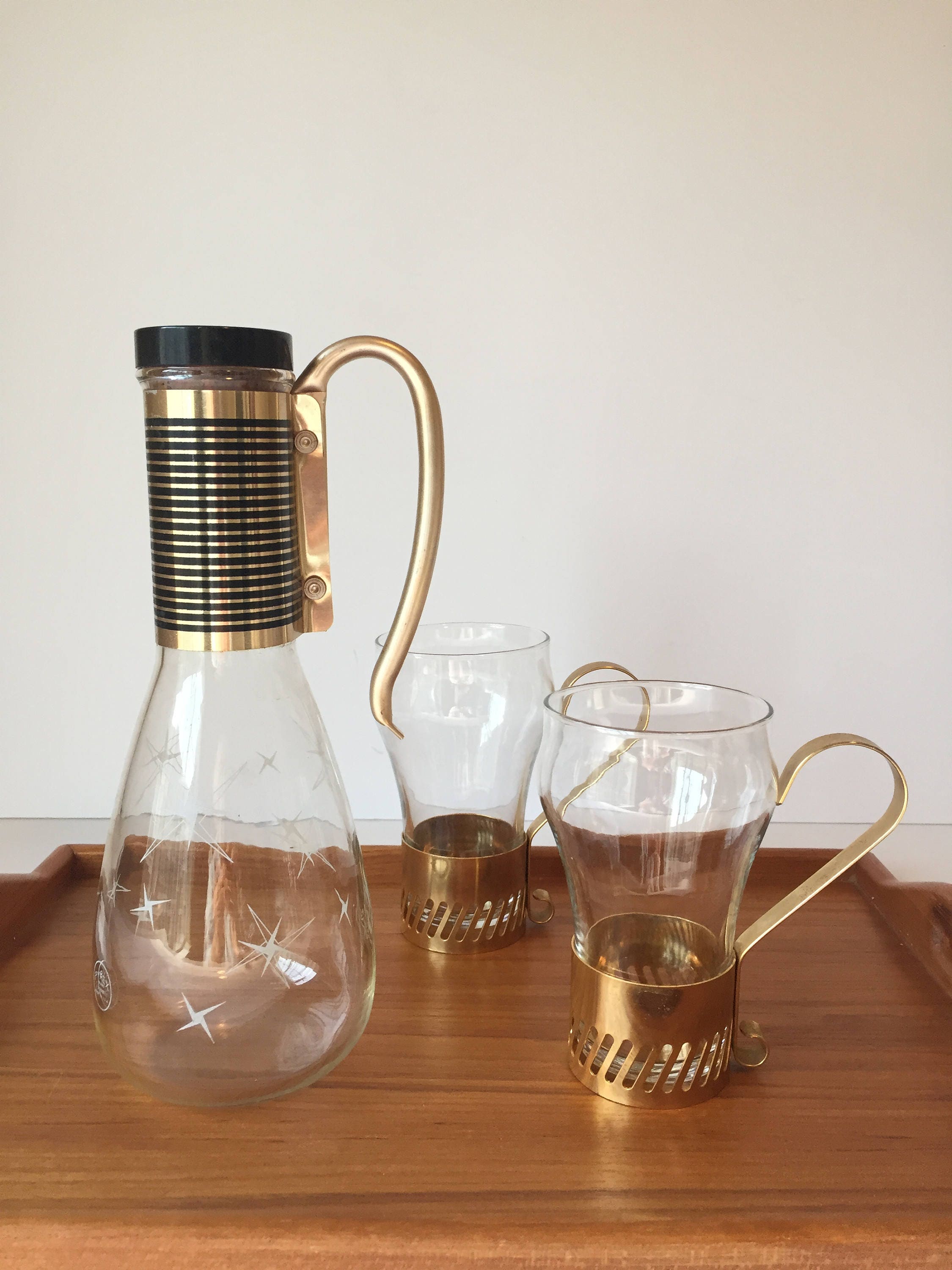 Vintage Pyrex Carafe. Coffee Carafe Atomic Starburst Coffee