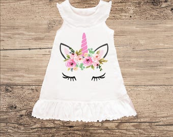 unicorn dress ruffles