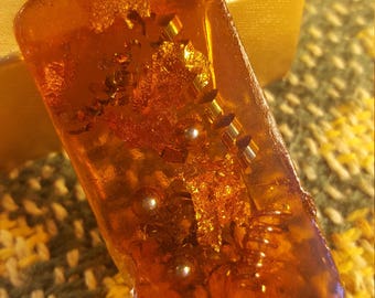 Real Natural Orgonite - Organic - *(less than .1% synthetic food grade sealer over early amber)