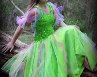 Adult Tinkerbell Halloween Costume ~ Theatre ~ Masquerade ~ Dress-Up ~ Mardi Gras