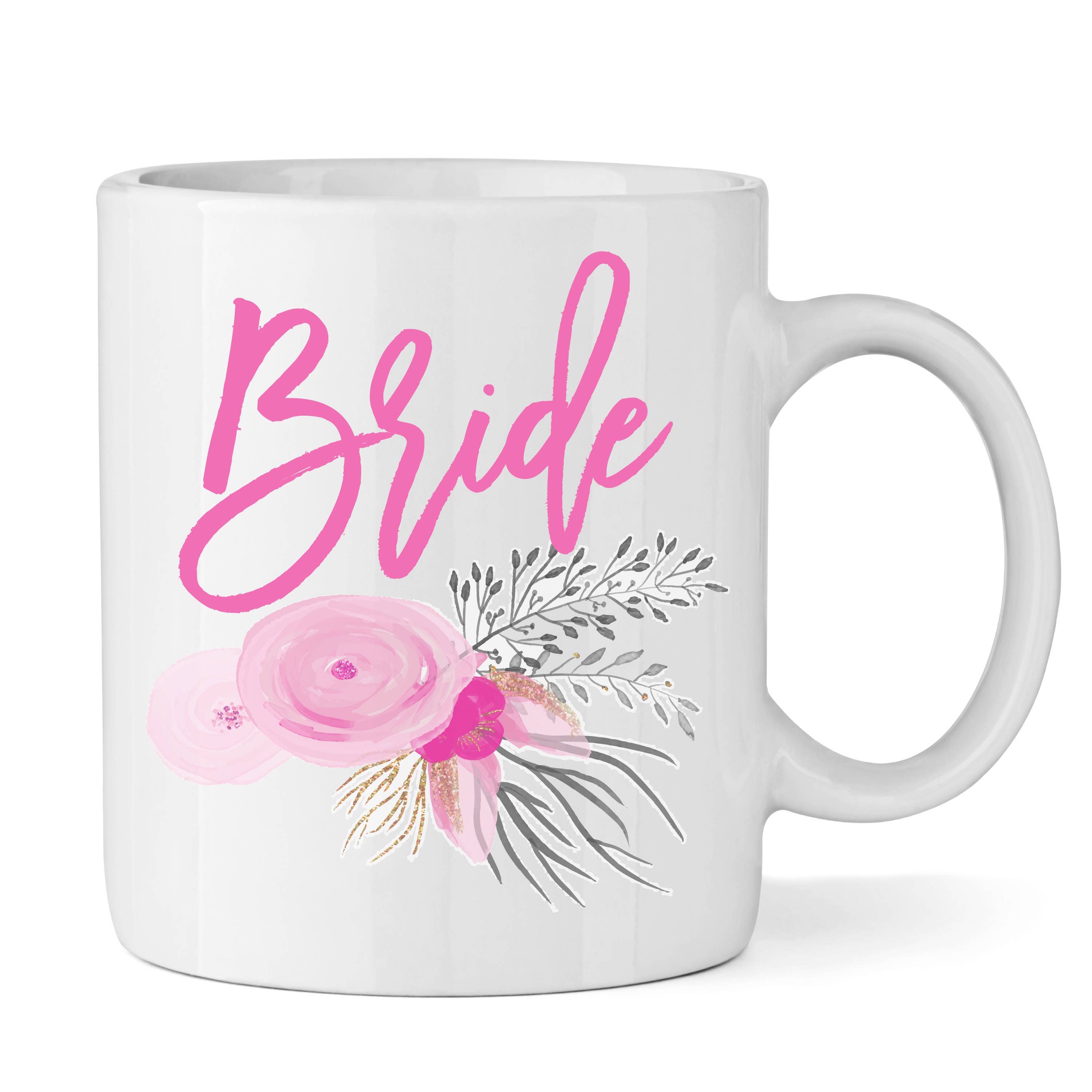 Floral Bride Coffee Mug Coffee Cup Large Coffee Mug