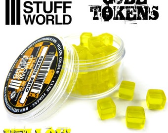 Würfel Tokens - GELBE - Ressourcen, Materialien, Markers, Karten und Brettspiele