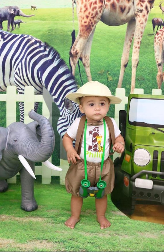 baby boy first birthday safari outfit