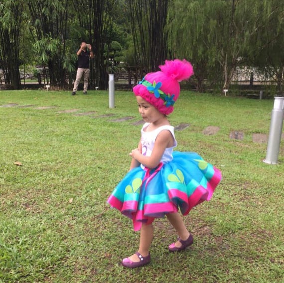 Poppy Troll inspired tutu outfit trolls party trolls tutu