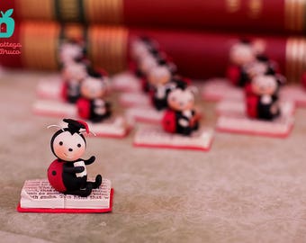 Personalized Favors / Graduation Party / Gift Idea / Handmade Red Ladybug / Graduation Gift / Handmade Creation