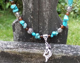 Turquoise necklace, Native American Turquoise necklace, Southwest necklace, Kokopelli Necklace, American Indian Jewelry Necklace