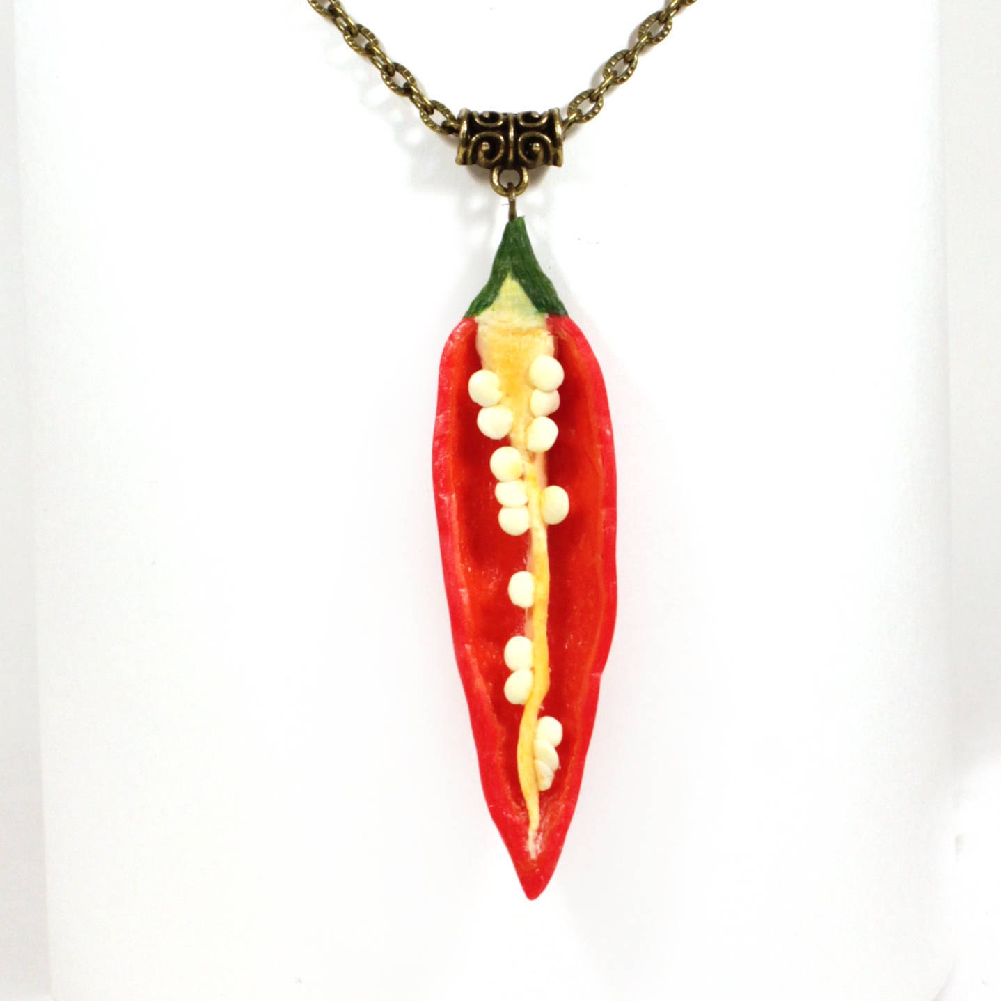Chilli Pepper pendant Vegetable pendant Food pendant Chili
